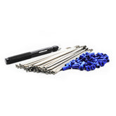MXCHAMP Stainless Steel Dirt Bike Spokes and Colored Nipples with Spoke Wrench Kit for  Yamaha YZF450F YZ250F WR450F WR250F YZ125 YZ250 2003-2025